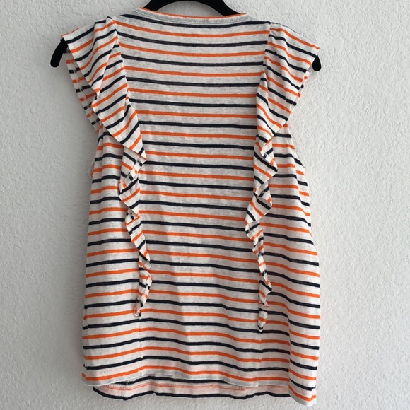 J.Crew Linen Ruffle Sleeve Tee Tank - Picture 3 of 3
